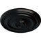Ekena Millwork Devon Ceiling Medallion (Fits Canopies up to 3 5/8"), Hand-Painted Jet Black, 15 3/4"OD x 1 1/2"P CM15DEBLF - alternate 4